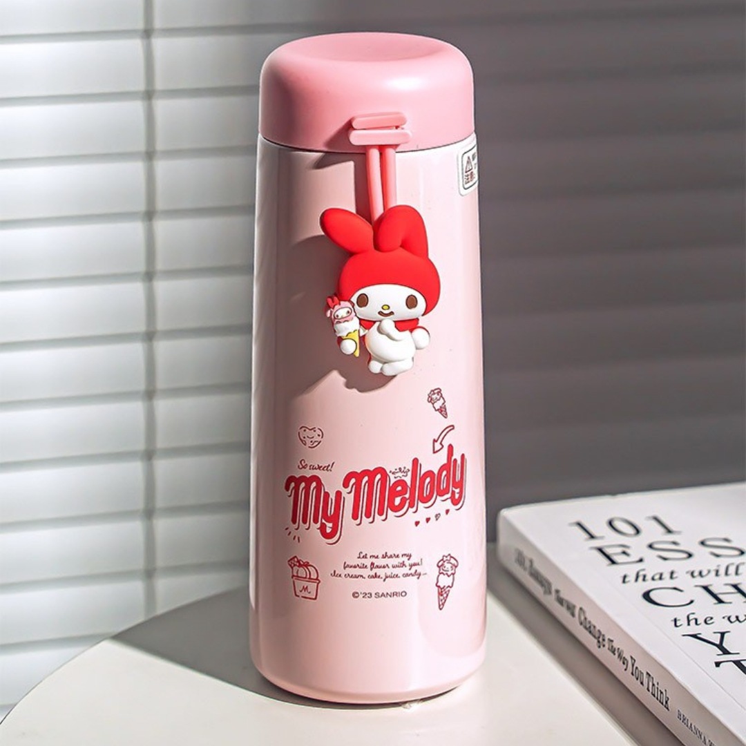 Sanrio insulated cups, cute and lightweight, girls' direct drinking water cups, portable hand-held children's stainless steel cups as gifts Specification drawing