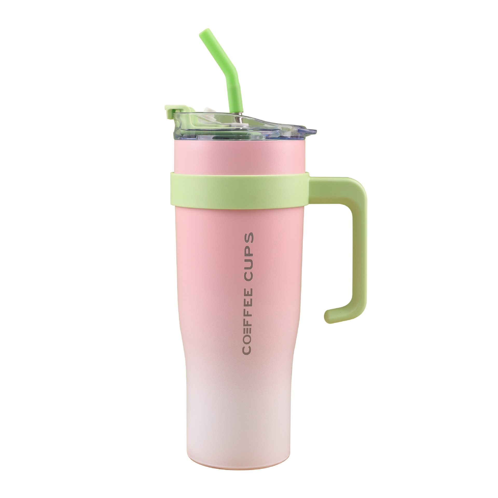New cross-border giant 40oz304 stainless steel car cup, insulated cup, large-capacity straw handle, ice cup Item Picture