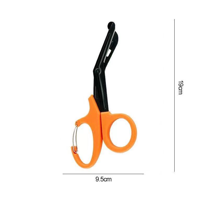 EDC military-grade EMT survival rescue scissors with fine teeth, medical first aid scissors, canvas scissors, outdoor supplies and tools Specification drawing