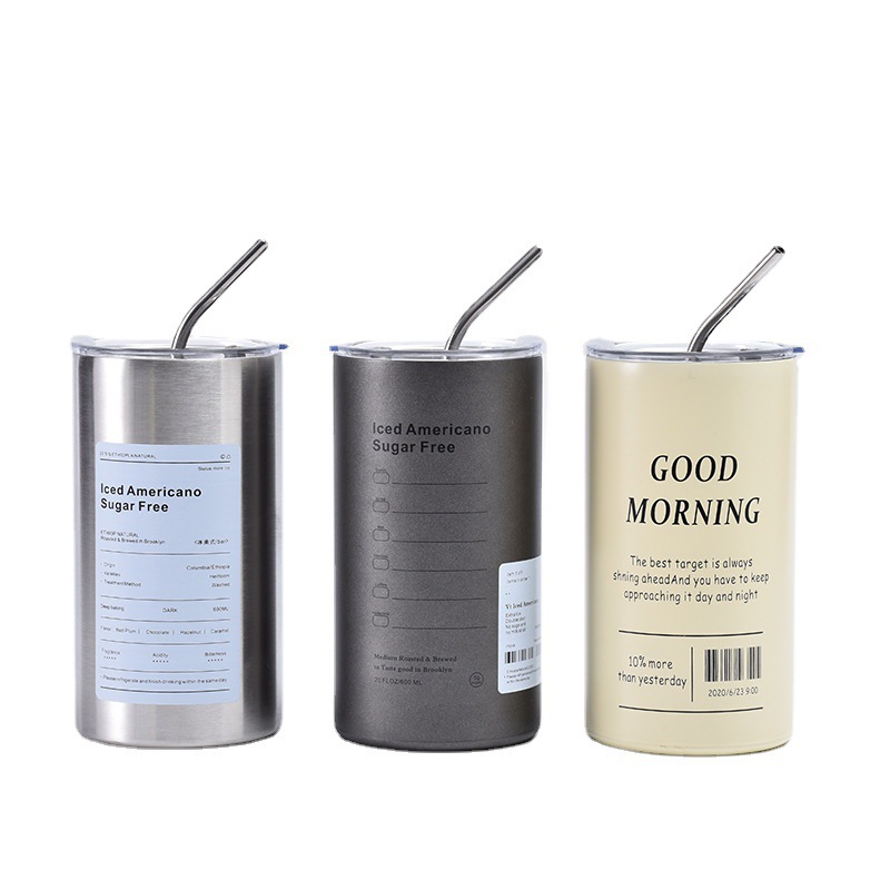 【 Tea Ball Style 】 Iced Americano cup, 304 stainless steel insulated and chilled ice cup, simple and portable office cup Application Scenario