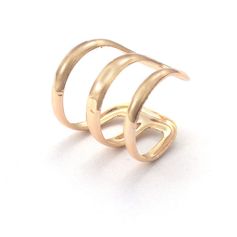 European and American ins style multi-layer ear clips, no ear holes, individual style, alloy ear bone clips, cross-border creative earrings wholesale Item Picture