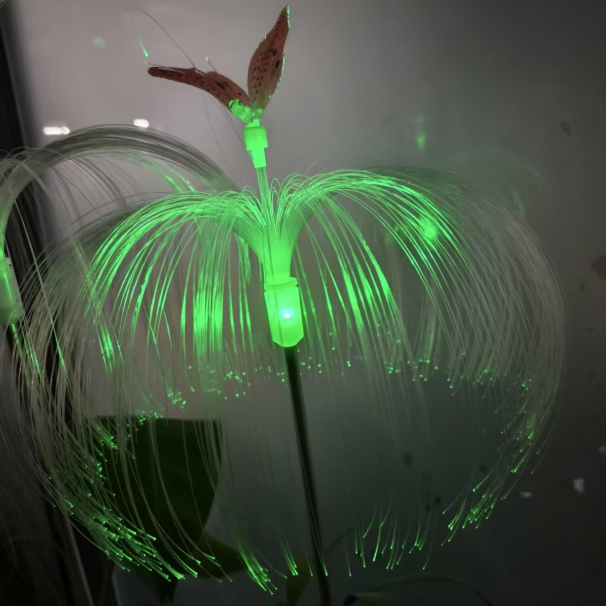 Cross-border outdoor solar fiber optic jellyfish lawn light LED single-layer, three-layer and five-layer jellyfish courtyard decoration for festivals Specification drawing