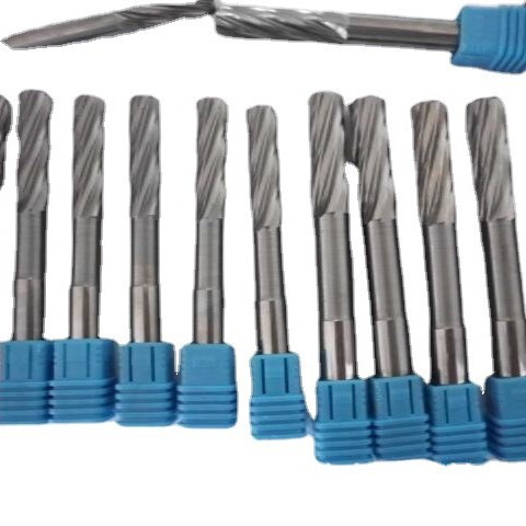 Tungsten steel reamers, hard alloy reamers, alloy reamers H7 in stock, precision long-edge straight handle stainless steel full figure
