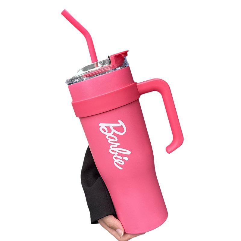 New car cup, cold and heat preservation cup, ins heat preservation cup, super large capacity, with handle, sealed and durable for girls Item Picture