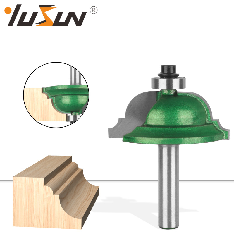 Yusheng thin door bucket knife, paint green 8-handle woodworking milling cutter, door frame line, door panel, cabinet pattern line cutter head full figure