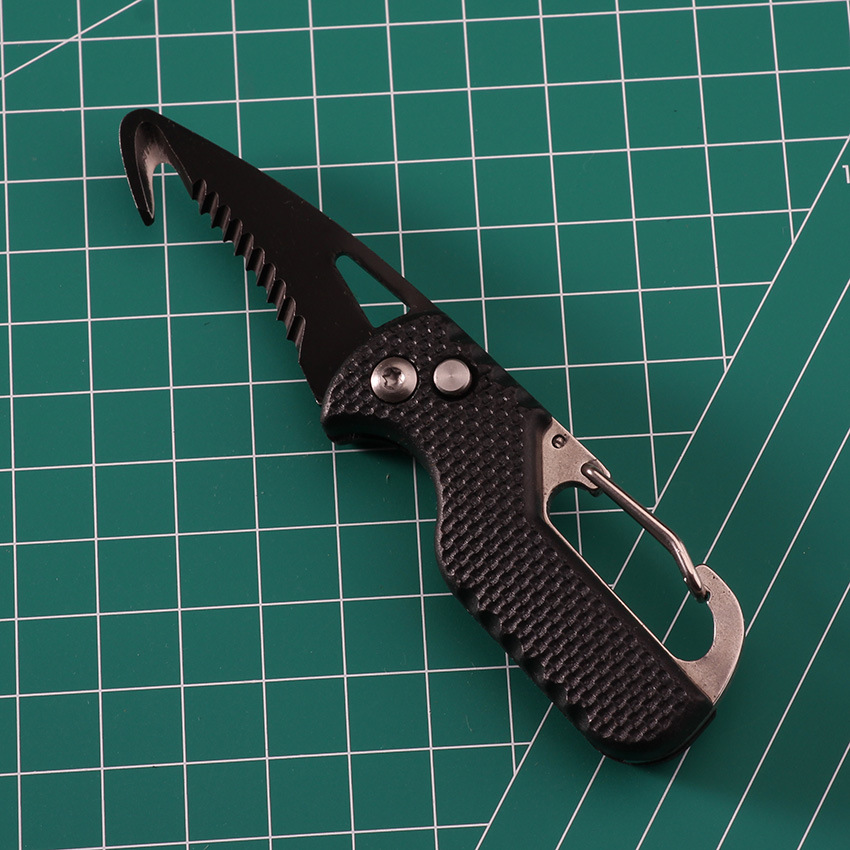 Cross-border express box opener, multi-functional outdoor portable knife, hook, serrated survival tool, folding box opener undefined