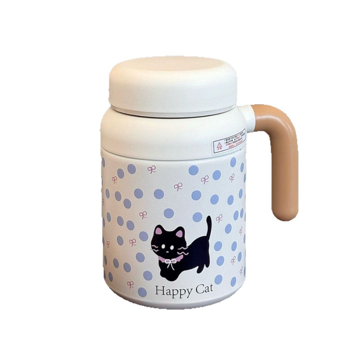 Cute kitten water cup, insulated cup, women's home, high appearance level, large capacity, new 2025 portable anti-drop student cup Item Picture