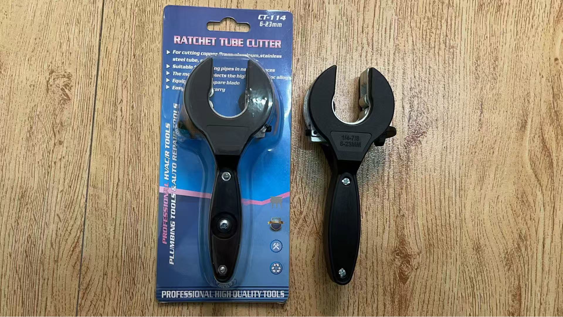 Manufacturer's 6-23mm, 6-29mm, 8-29mm ratchet pipe cutters with extendable heads, copper and metal pipe cutters undefined