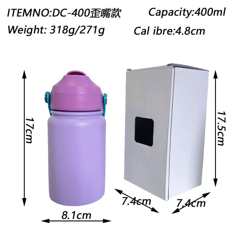 2025 Fashion 400ml Macaron Children's Outdoor Portable Stainless Steel Soft Silicone Straw with Handle Insulated Cup Application Scenario