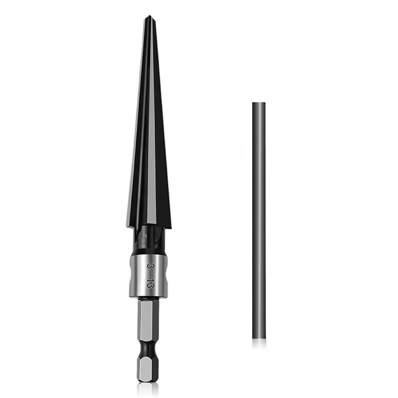 5-16mm electric drill reamer, hand reamer, 3-13mm woodworking tool, wood board reaming, chamfering, deburring, straight handle Item Picture