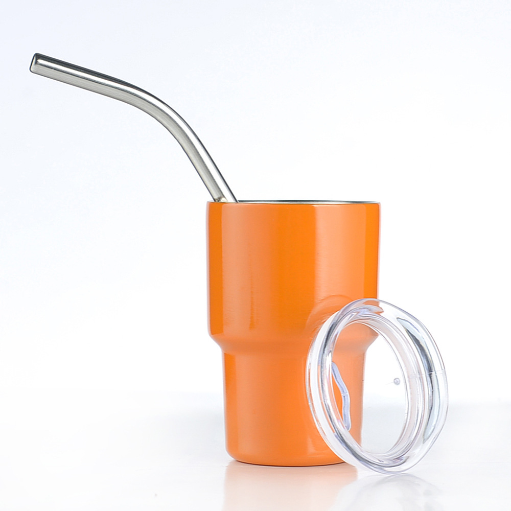 3oz car cup, straw, insulated cup, outdoor sublimation mini beer mug, cold preservation ice cup, export cross Item Picture