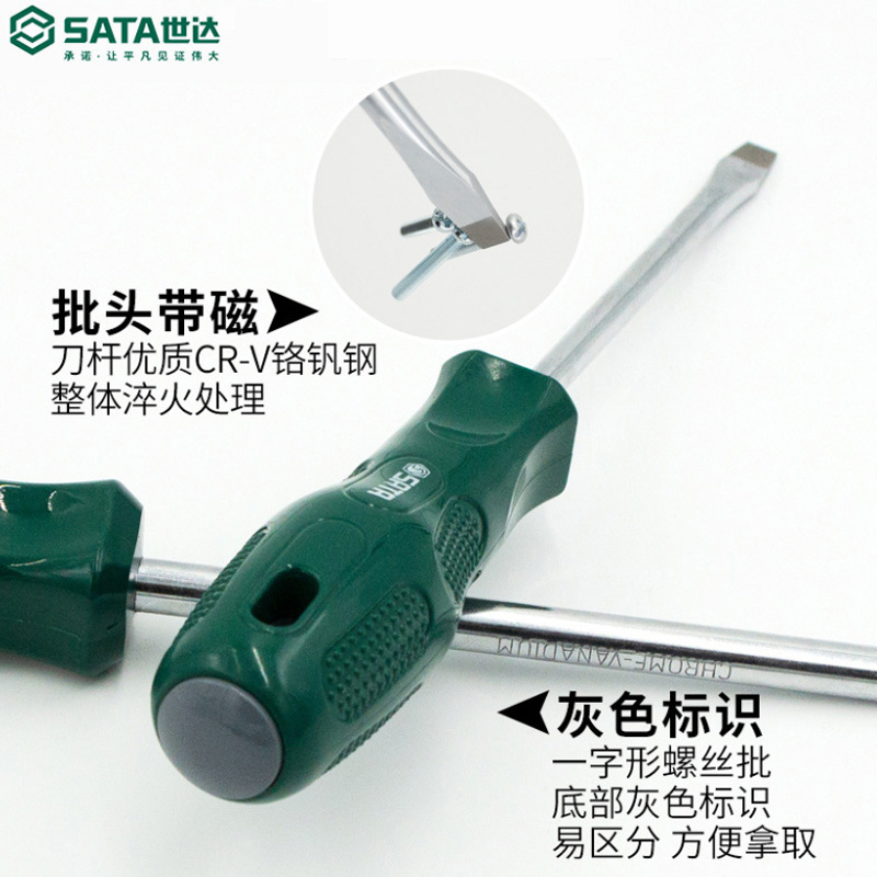 Seda screwdriver, cross-shaped flat-head household repair, small plum blossom screwdriver, industrial grade screwdriver set 62202 details Picture