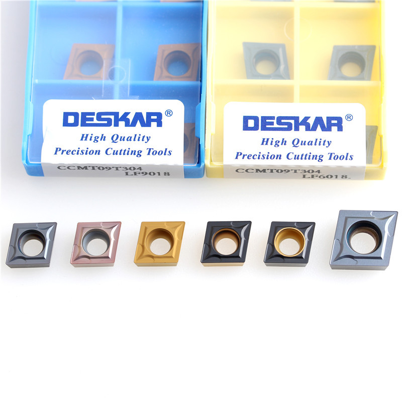 Wholesale Desca CNC boring inserts CCMT09T304 LF6018 diamond-shaped stainless steel inner hole turning tool grains full figure