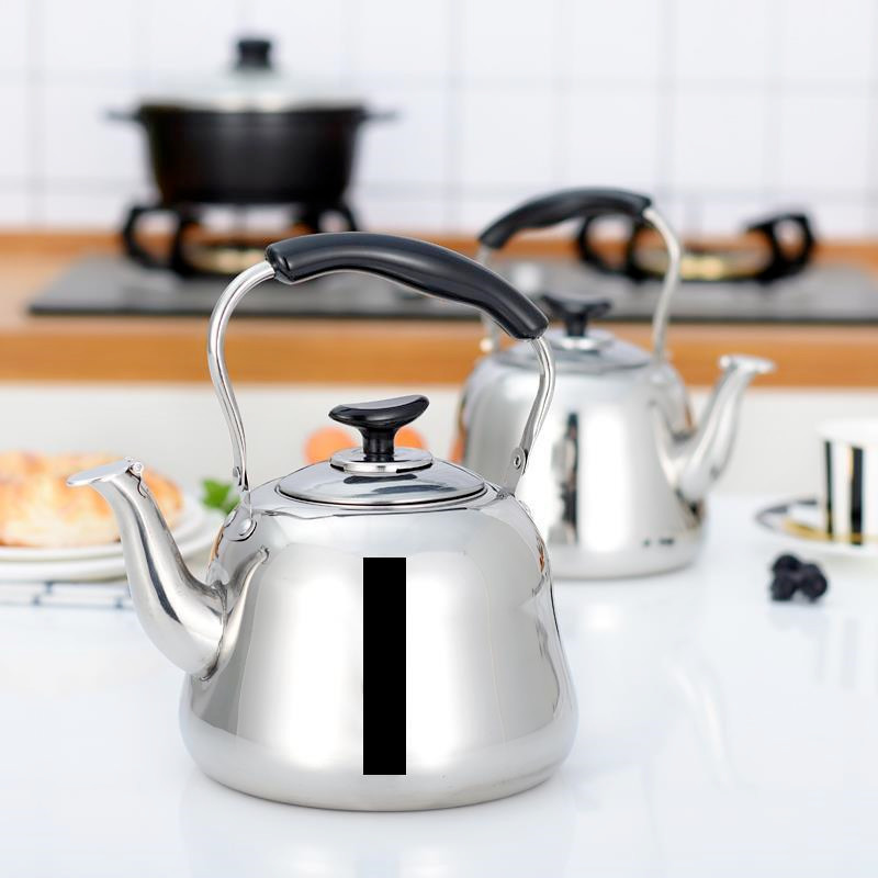 Cross-border temu Amazon thickened stainless steel kettle, household gas induction cooker, large-capacity sounding kettle full figure