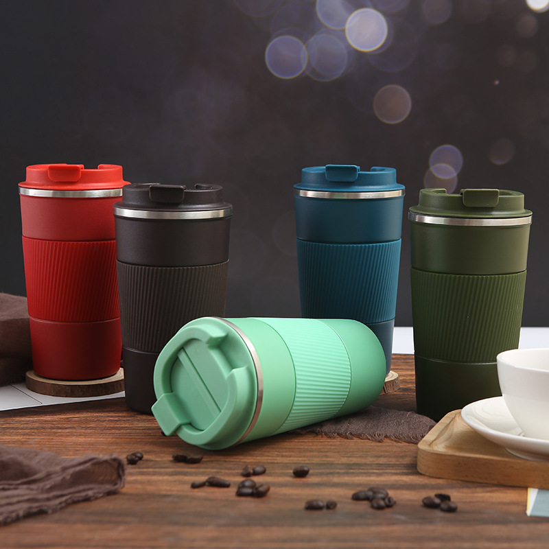 Cross-border third-generation stainless steel coffee cups, outdoor portable gifts, casual cups, cross-border in-stock solid-color insulated cups wholesale Specification drawing