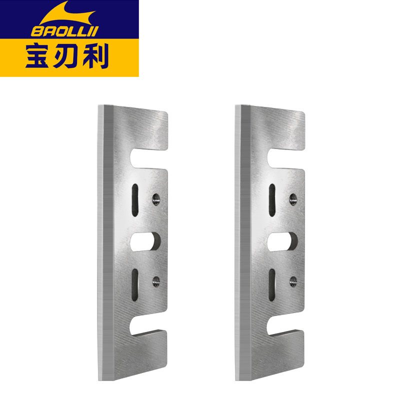 Woodworking TCT alloy planer blade, electric planer blade, tungsten steel alloy hand-held planer, 82 super-hard woodworking electric planer blade Specification drawing