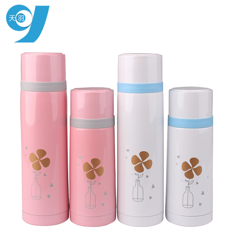 Solid-color insulated cups, fashionable stainless steel vacuum straight cups for men and women, business portable couple water cups, wholesale cups full figure