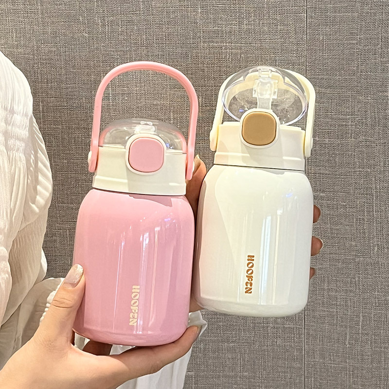 316 straw, simple and high appearance level, new ins children's stainless steel cold insulation cup, student portable water cup details Picture