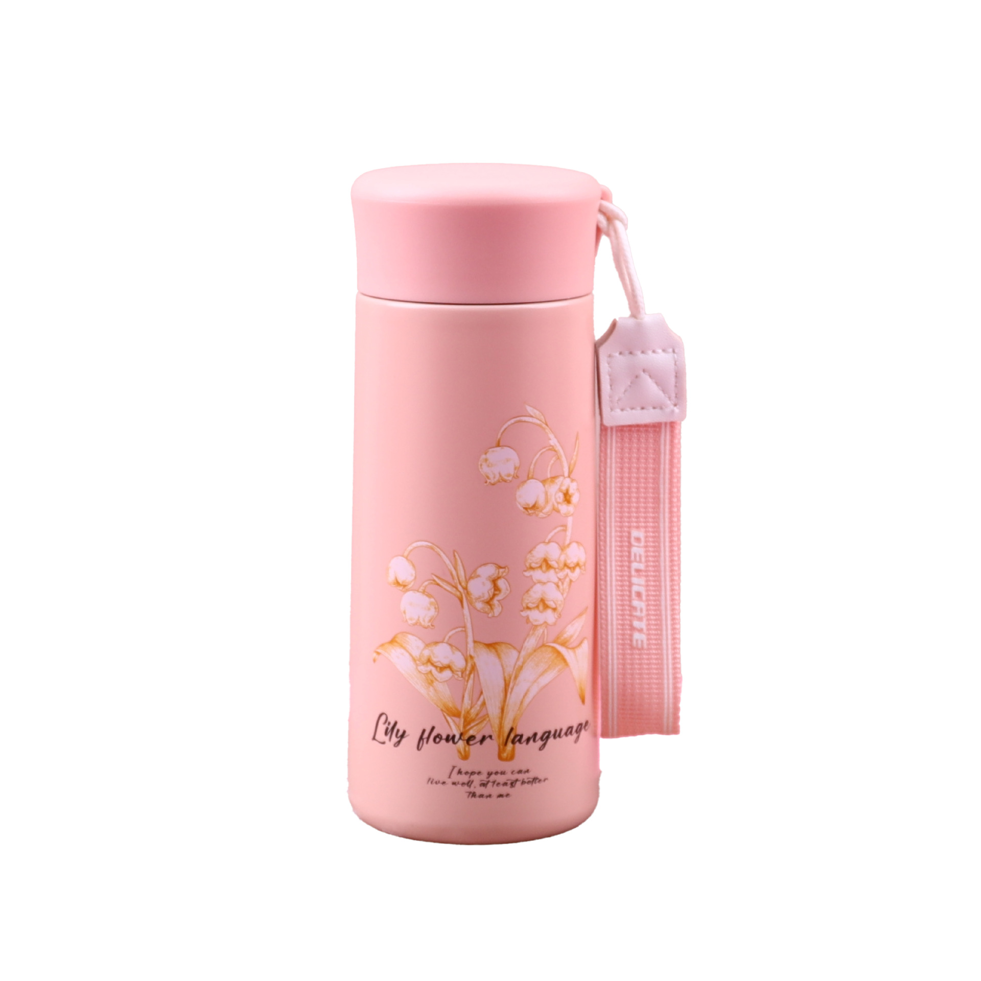 High appearance level, simple mini pocket cup, portable office with a handle, 316 stainless steel insulated cup, gift water cup for others Item Picture