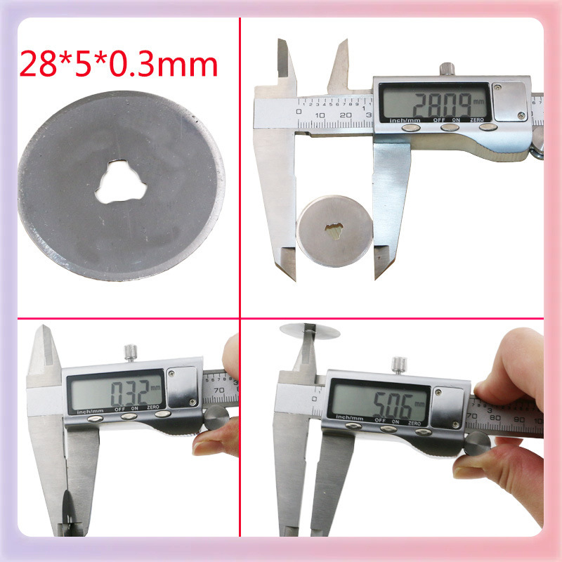 ✅28mm 45mm small round blade leather cutting rotary wheel cloth knife paper cutting cloth knife circular roller knife batch details Picture