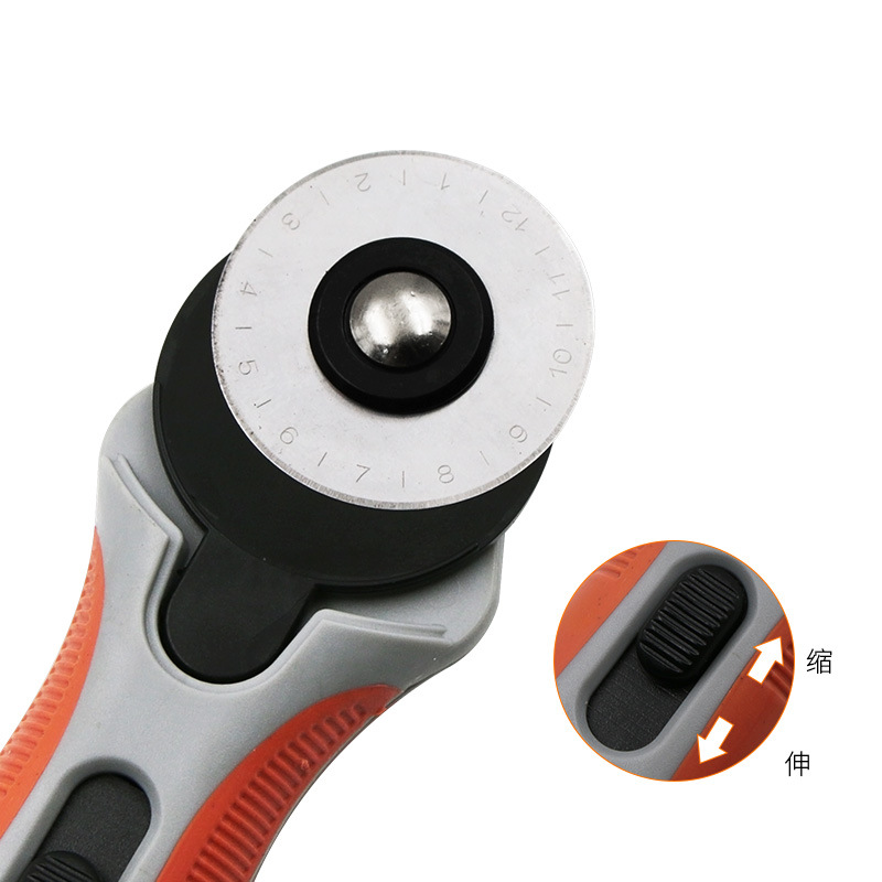 Wholesale 45mm wheel knife sets, high-speed steel blades, leather circular cutting knives, fabric roller cutting knives, and cutting wheel knives details Picture