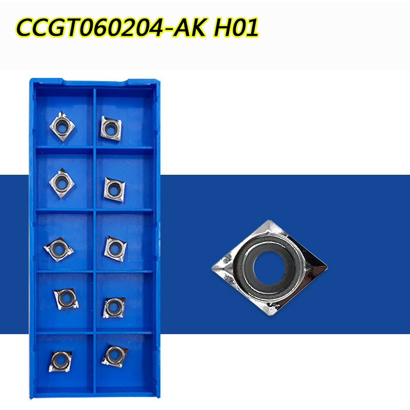 Cross-border aluminum CNC turning tool CCGT060202/04/08 AK H01 aluminum internal hole tool grain boring machine full figure