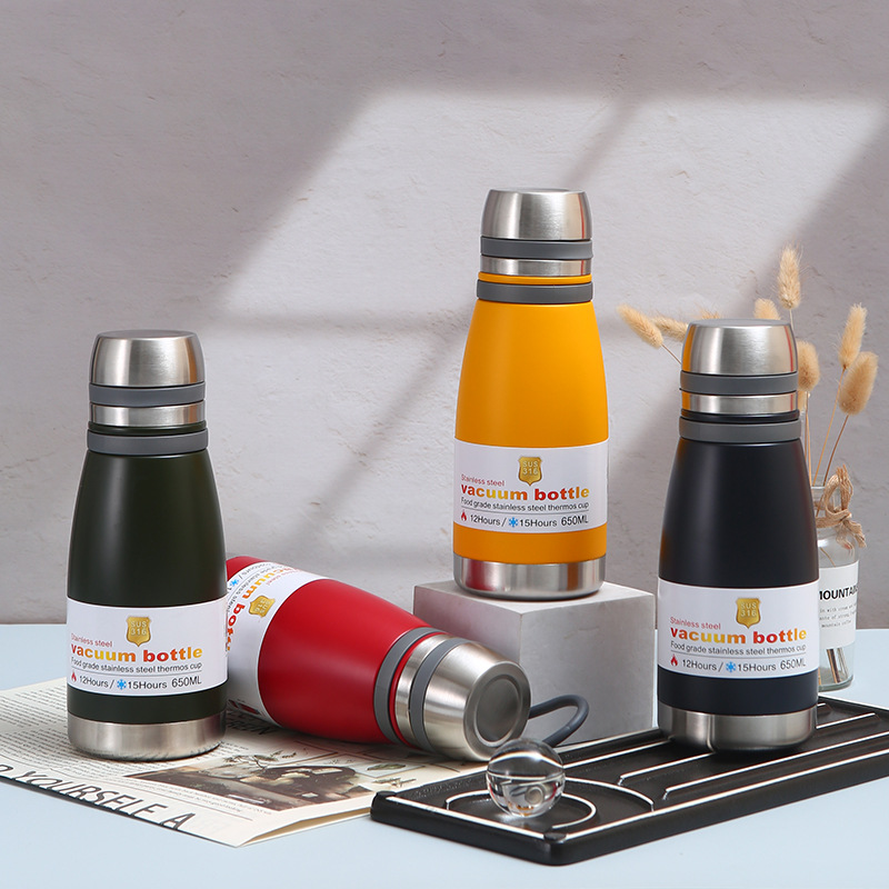 Cross-border wholesale of 316 cola bottles, insulated cups, stainless steel vacuum cola bottles, large-capacity portable all-steel kettles full figure
