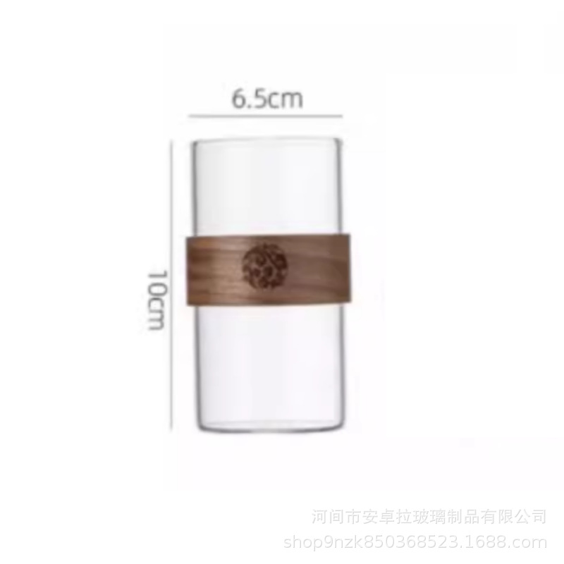 Chinese-style high-temperature resistant high borosilicate glass water cups, household drinking cup sets, living room high appearance level tea brewing cups for guests Item Picture