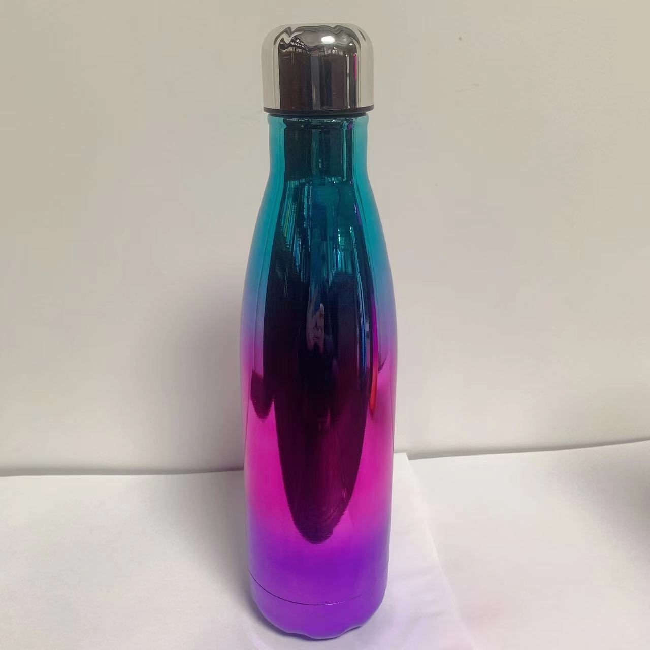 Electroplated cola bottles, vacuum water cups, outdoor sports 304 stainless steel insulated water bottles, thermos flasks, self-driving water bottles, wine bottles Specification drawing
