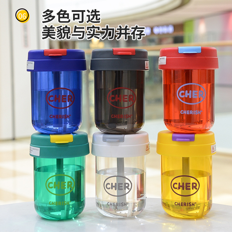 Children's straw water cup, ton ton cup, large-capacity plastic cup, summer boys' and girls', primary school students' big-bellied cup customization Application Scenario
