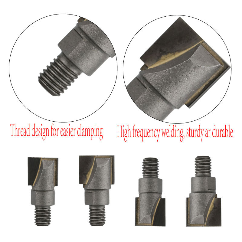 The threaded spiral bottom-cleaning knife is a magic tool for opening lock holes in wooden doors and a powerful tool for carpenters to open lock grooves and fingerprint locks Specification drawing