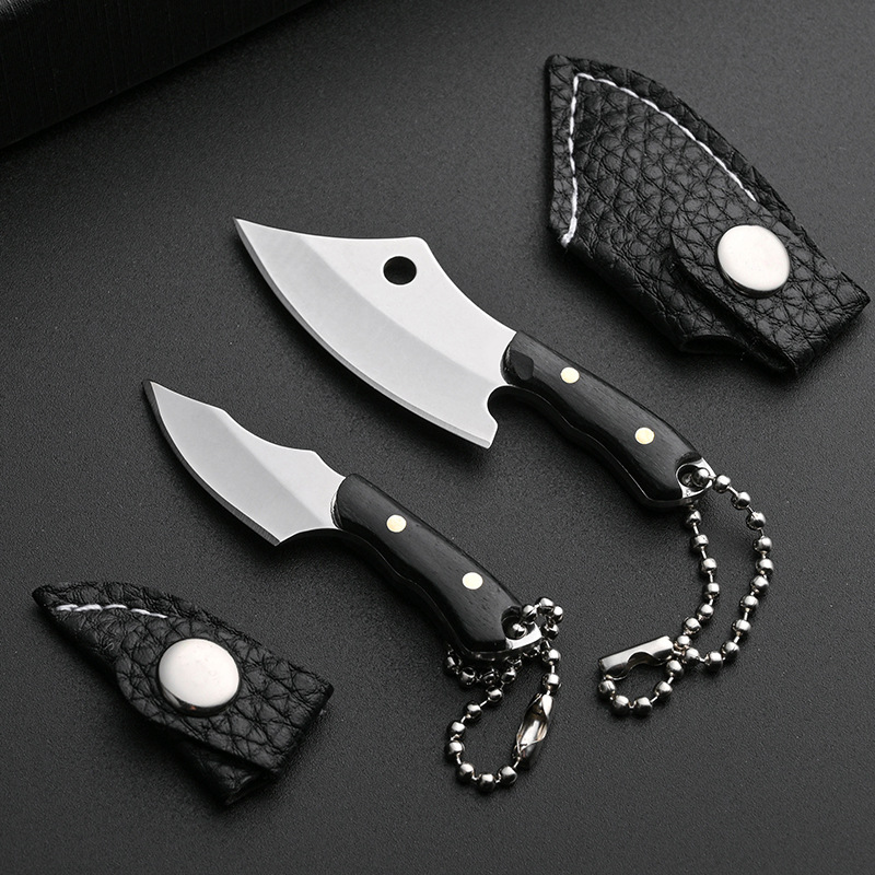Stainless steel portable mini knife, a perfect tool for opening express deliveries, keychain knife, fruit peel knife, and small fish knife Specification drawing