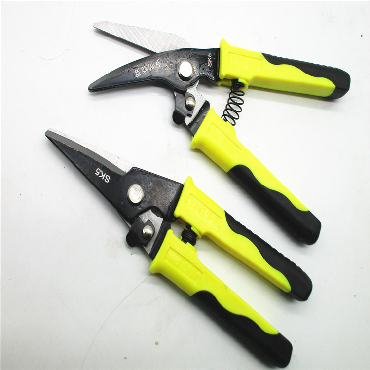 The new type of iron sheet shears features electronic shears, electrician shears, cable shears, integrated ceiling shears, cable trough shears and aviation shears Item Picture