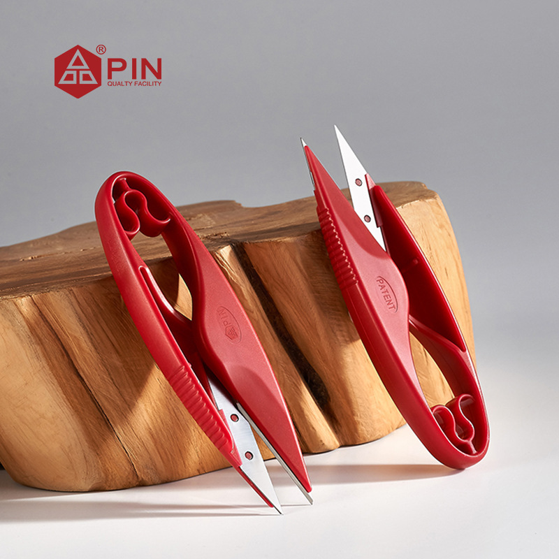 PIN brand all-stainless steel yarn U-shaped finger protection small scissors for cutting thread ends, wholesale of clothing scissors details Picture