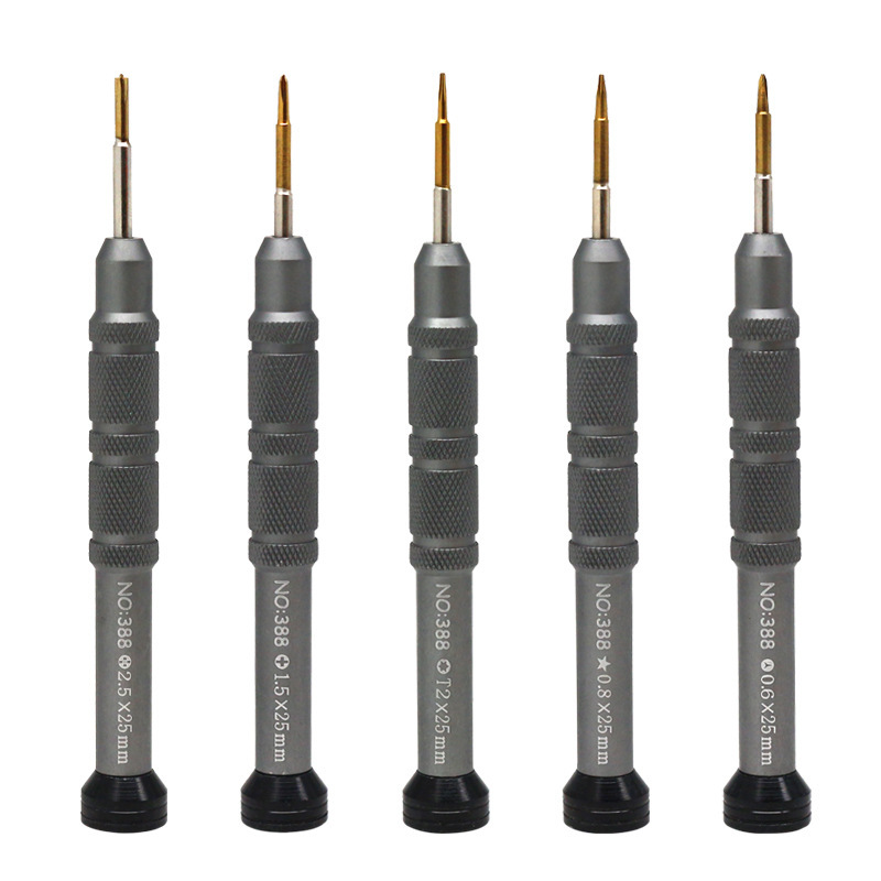 Mobile phone disassembly and repair tools: screwdriver, aluminum alloy screwdriver, small cross flat-head screwdriver, S2 batch head manufacturer wholesale Item Picture