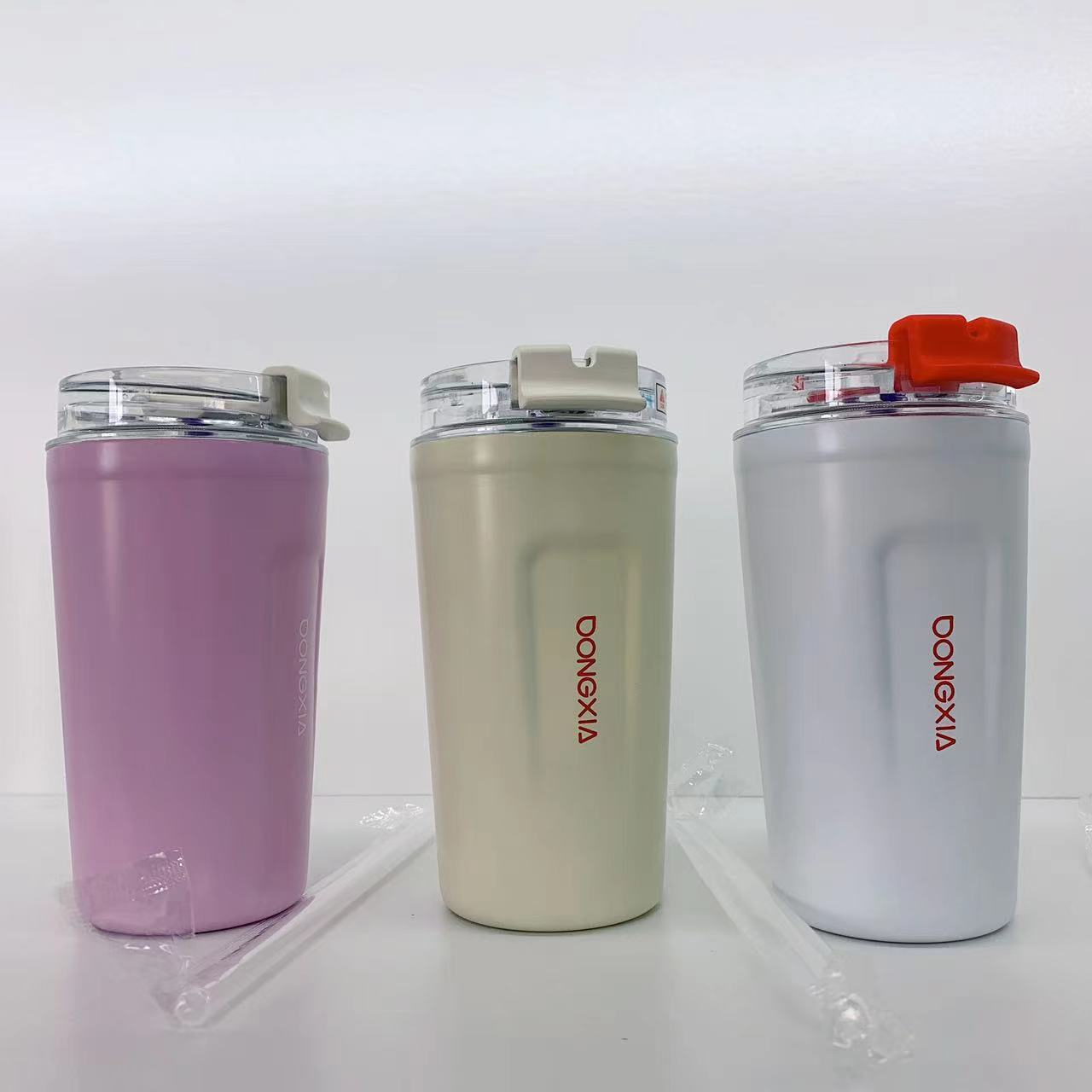 Customized stainless steel insulated cups that are popular among Internet celebrities, portable and simple coffee cups for both men and women, and couple cups for wholesale full figure