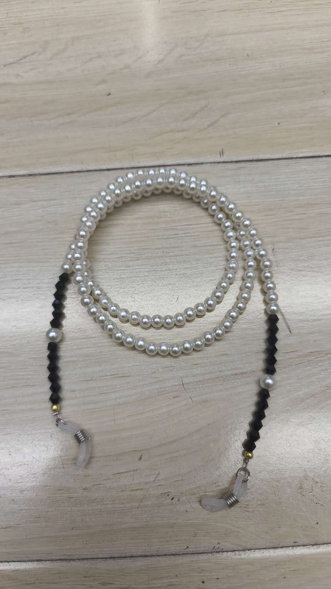 眼镜链女挂脖时尚黑链条硅胶眼镜配饰潮流简约眼镜及配件