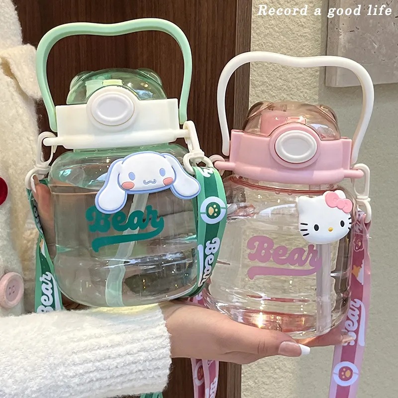 Large-capacity internet-famous large-belted cups, summer heat-resistant male and female student teapots, best-selling cups on Instagram, high appearance level, girlish heart Specification drawing