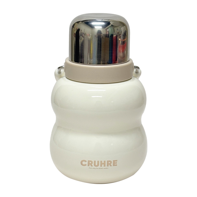 The simple and luxurious handle gourd cup comes with a sturdy handle ring, making it convenient to carry a double-drinking tea cup and a drinking cup Item Picture