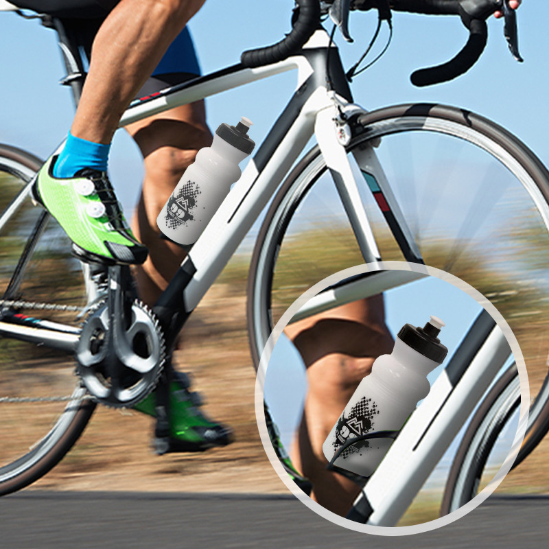 European and American cross-border cycling water bottle, mountain road cycling sports water bottle, outdoor running and mountain climbing squeeze direct drinking type Specification drawing