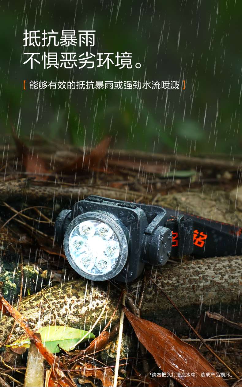 康铭多功能聚泛光锂电池头灯KM-2930A详情图10