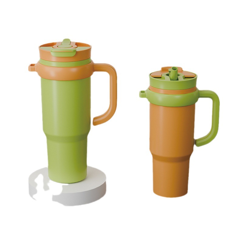 Cross-border heat sublimation car cup, large-capacity heat preservation and cold preservation ice king cup, 304 stainless steel insulated cup wholesale Item Picture