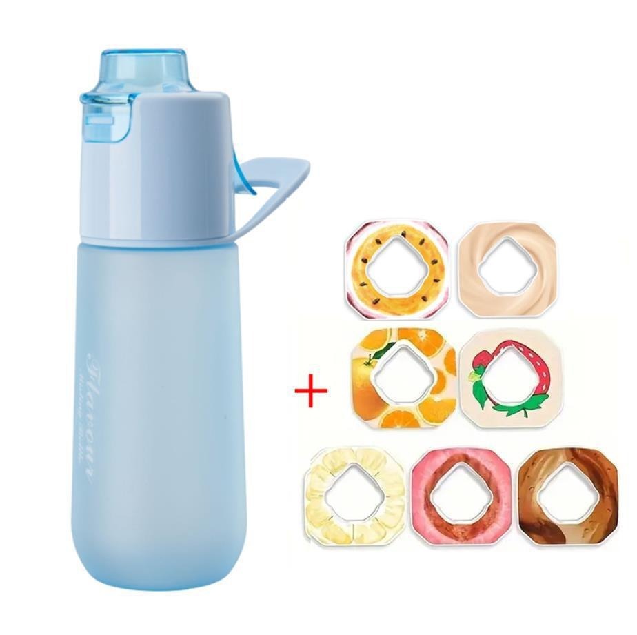 Fun bottle, fruit-flavored water cup, children can spray water, change flavors, multiple flavors, scents, fun bottle, spray cup Specification drawing