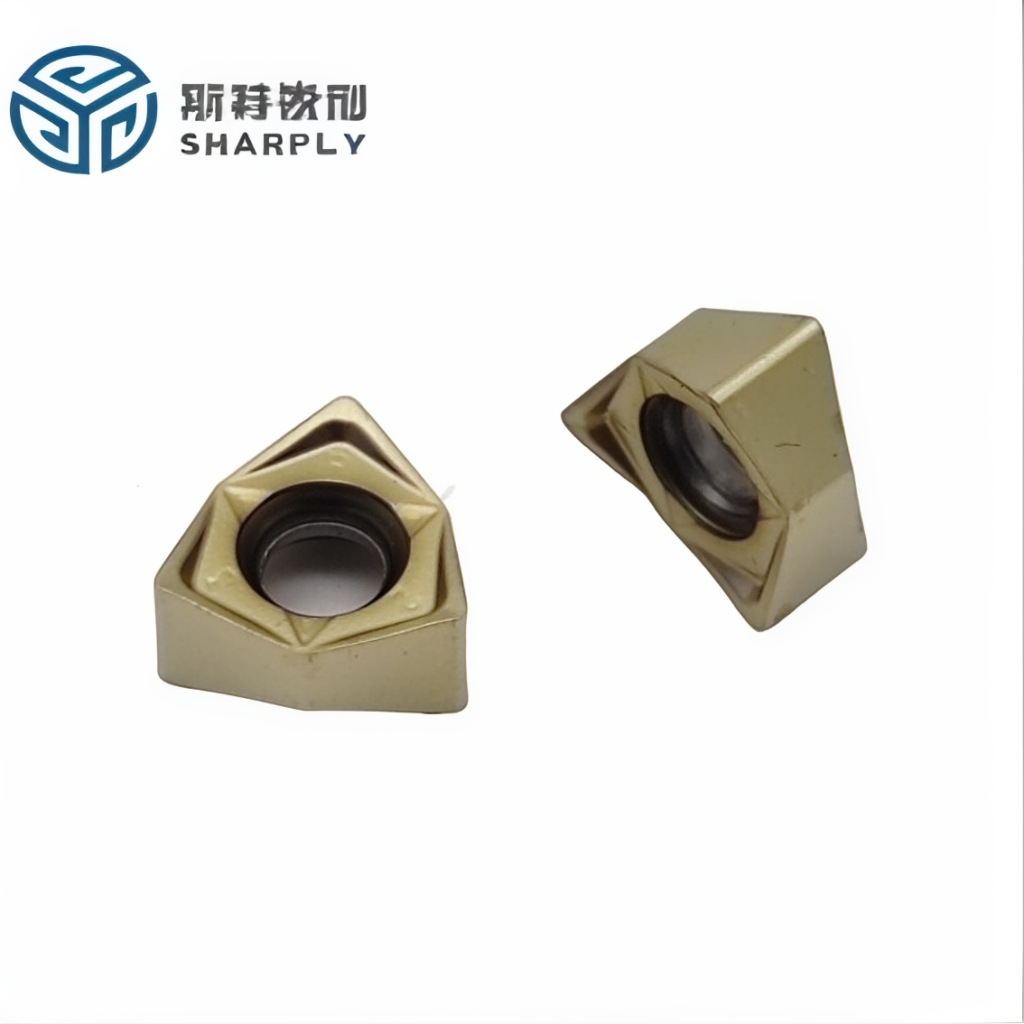 WNMU080608-GM high-efficiency milling of titanium alloy CNC inserts, milling cutters, milling machine inserts, and cemented carbide full figure