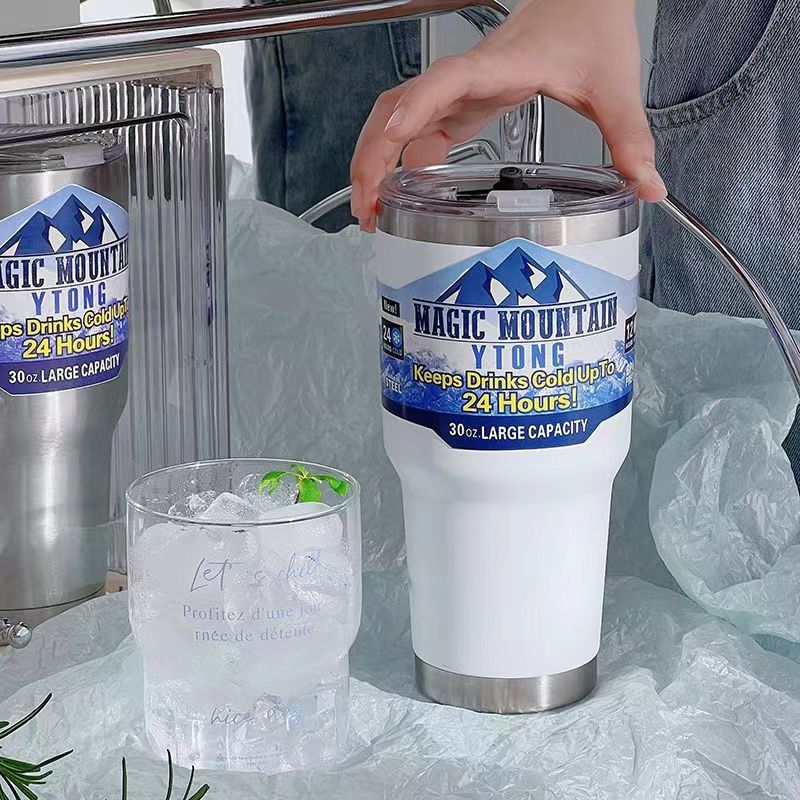 2023 New internet-famous bestsellers: Cold King Ice King Cup, Summer Giant insulated Cup, Cold Preservation Cup, American car Cup details Picture