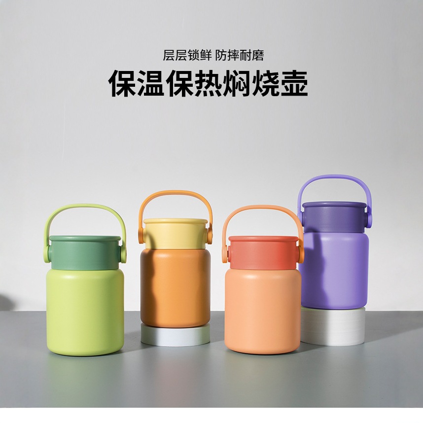 Private mold's best-selling new products: large-capacity steaming pot, 304 stainless steel insulated portable steaming cup, student lunch box, soup pot full figure