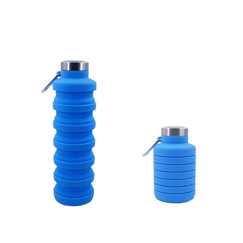 Large-capacity silicone sports water bottle, portable telescopic water bottle for outdoor travel, foldable water cup for travel and fitness Application Scenario