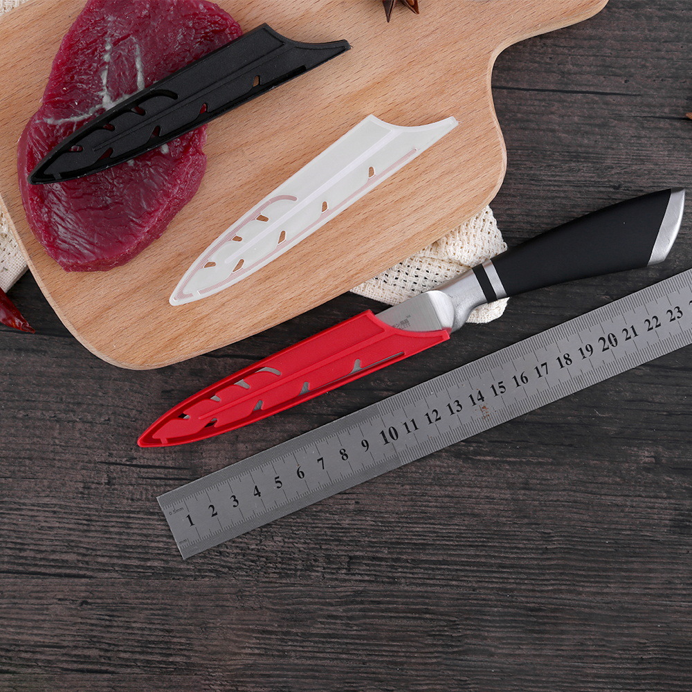 Yangjiang Xingye Knife Sleeve Injection Molding Factory produces black universal short knife handle all-purpose knife sleeves with unique feather hollowed-out sheaths Application Scenario