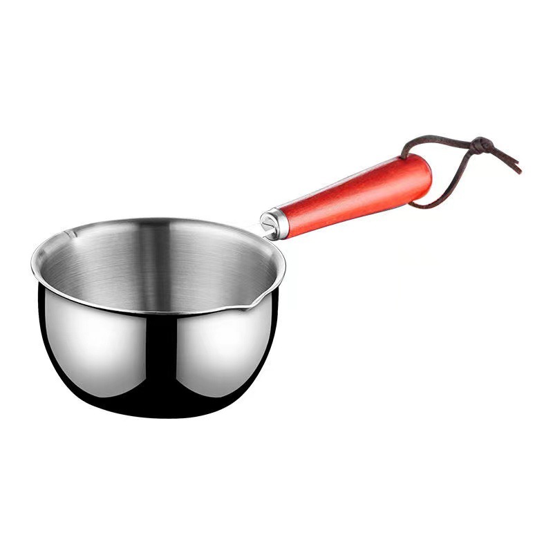 Best-selling oil-pouring pot, new hot oil small pot, stainless steel long handle, cross-border multi-functional mini anti-scald household pot Item Picture