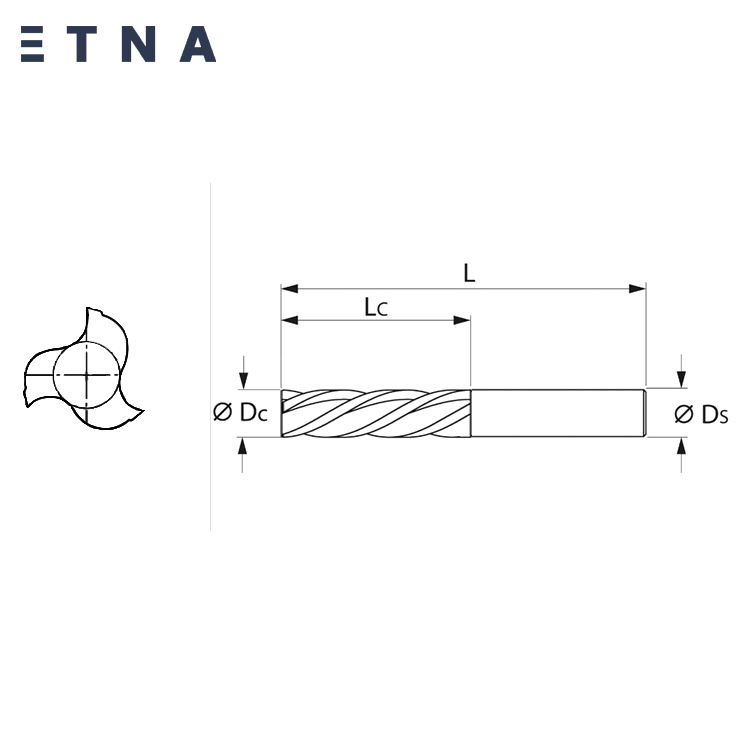 Wholesale of 3-edge tungsten steel milling cutters for aluminum with seven-color coating and U-shaped grooves, free of tool marks and non-stick Application Scenario